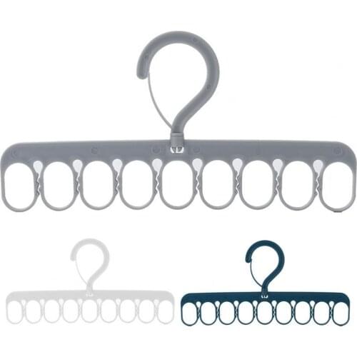 Clothes Storage Hanger Multi-use Strong Construction Plastic Home Excellent Clamping Organizer Hanger for Gifts