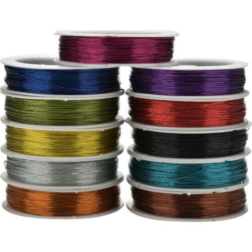 40m Iron Craft Wire For DIY Decorative Flowers Wreaths Package 0.5mm Spool Soft DIY String Jewelry Craft Metal Wire On Sale