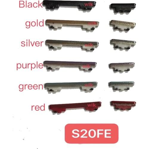 10PCS For Samsung Galaxy S20FE Power Button ON OFF Volume Up Down Side Button Key