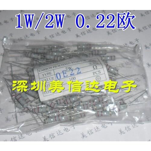 100% New&original 1W 0.22 0.22R 100=6
