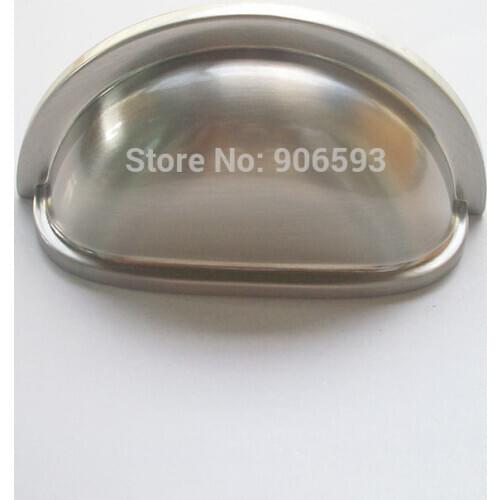 12pcs lot free shipping zinc alloy kitchen cabinet handle in nichel brushed, cupboard handles,76mm handles