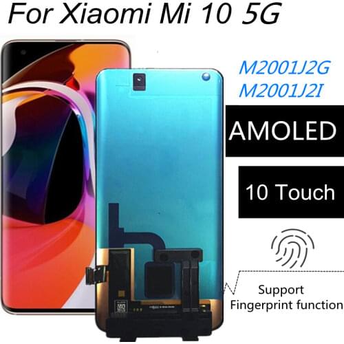 For Xiaomi Mi 10 PRO 5G LCD Display Touch Screen Digitizer Assembly Replacement for phone Xiaomi Mi10 LPDDR5 LCD 6.67"