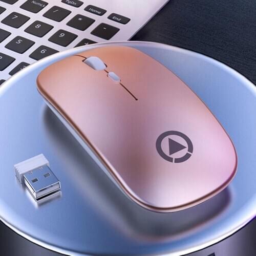 A2 Pink Mouses Portable Ergonomic Wireless Mute Gaming Mouse for Computer Laptop Accessories Mouse