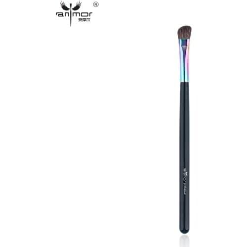 Anmor 1Pcs Angled Eyeshadow Makeup Brush High Quality Horse Hair Eye Shader Make Up Brush Eye Blending Tool Recommend