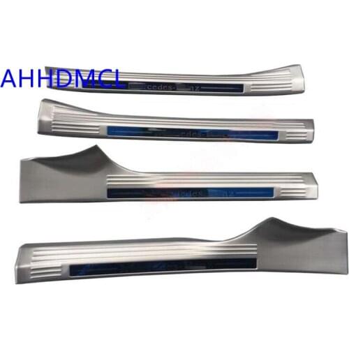 Car Welcome Pedal Threshold Strip Door Sill Strip For E Class Long Wheelbase Edition 2016 2017 2018 2019