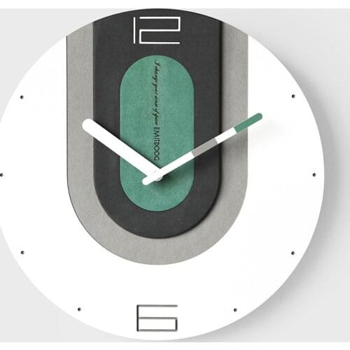 Silent Nordic Creative Wall Clock Living Room Cartoon Wall Watch Kitchen Bedroom Relogio Parede Home Decoration 12 Inch AA50ZB