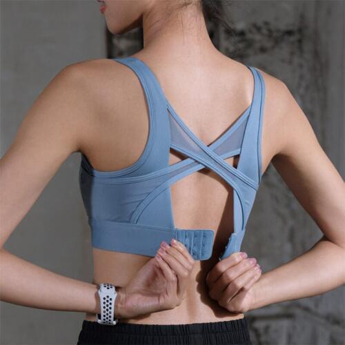 Yoga Bra Sports Running Gather Shockproof Female Gym Fitness Beauty Back Stereotype Underwear Tightening the Chest Bra