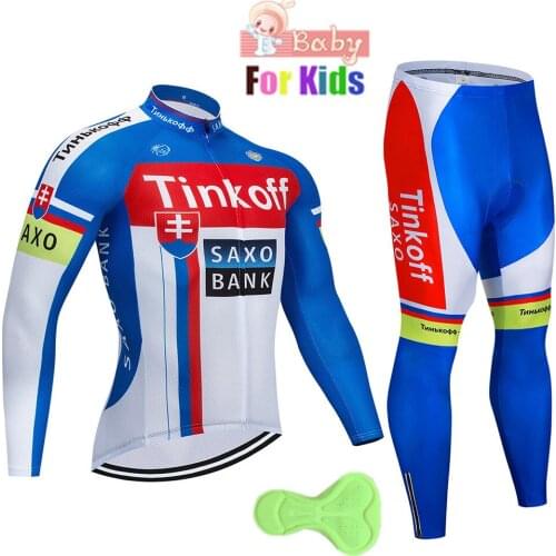 2018 Children Ropa Ciclismo Kids Long Sleeve Cycling Jersey Set Autumn Breathable Boys Long Sleeve Bicycle Clothing Bike Clothes