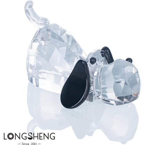 2019 Glass Cute Dog Crystal Home Decoration Accessories Personalised Gift For Children Drop Shipping
