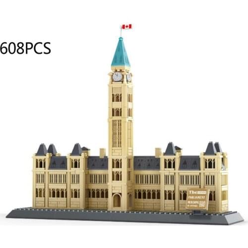 Disney Mickey mouse Around the World building block Canda Parliament Building model brick educational toy Peace Tower nanobrick
