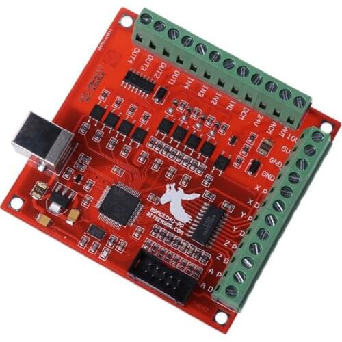 USB MACH3 100Khz Breakout Board 4 Axis Interface Driver Motion Controller E56B