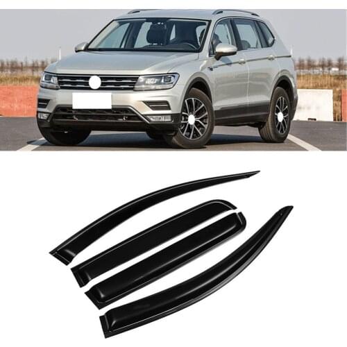 For Volkswagen VW Tiguan 2017 2018 2019 2020 2021 Car Door Window Visor Wind Rain Sun Smoke Guard Deflector Vent Shade Raincoat