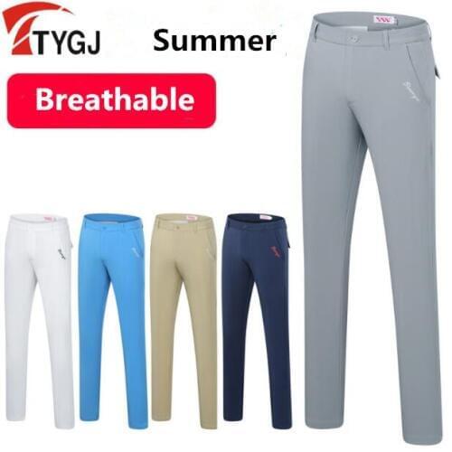 Summer golf Sports pants Mens high-elastic slim Golf Trousers High Quality Breathable and quick-drying golf sportswear pants