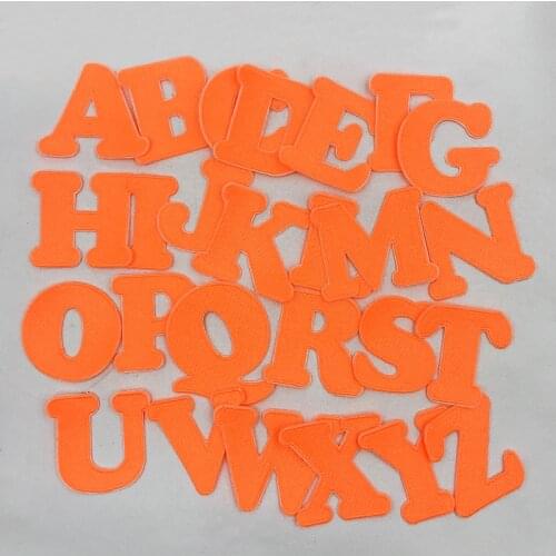 1Set Embroidered Letters Iron On Patch Applique Alphabet Patches For Kid Clothing Bags Sewing Name Badge Patch Accessories