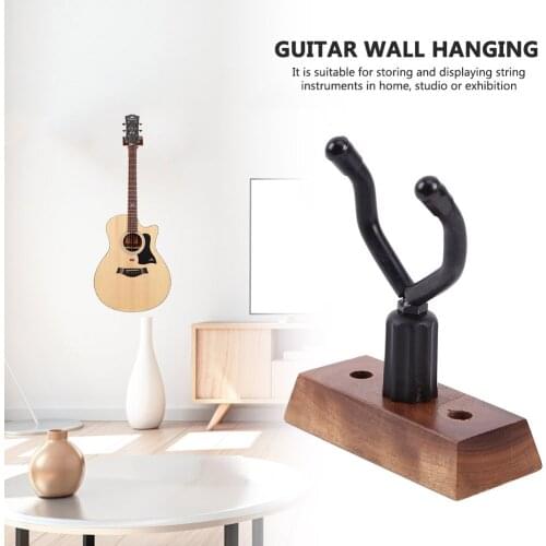 Wall Mount Ukulele Guitar Hanger Hook Ukelele Acoustic Guitar Stringed instrument Holder Wooden Stand Display Rack