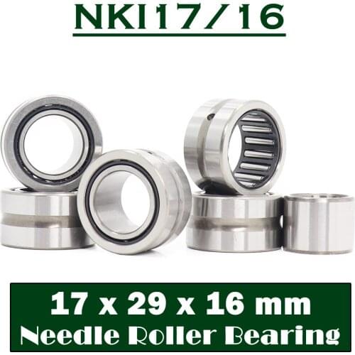 NKI17/16 Bearing 17*29*16 mm ( 5 PC ) Solid Collar Needle Roller Bearings With Inner Ring NKI 17/16 Bearing