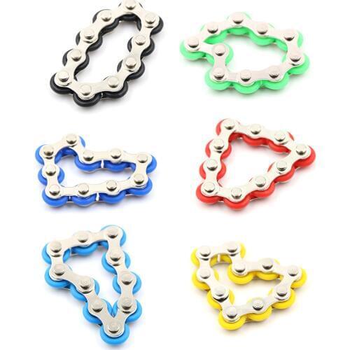 New Arrive Anti Stress Toy For Kids/Adult/Student Bike Chain Fidget Spinner Bracelet For Autism and ADHD Chaney Fidget Toy