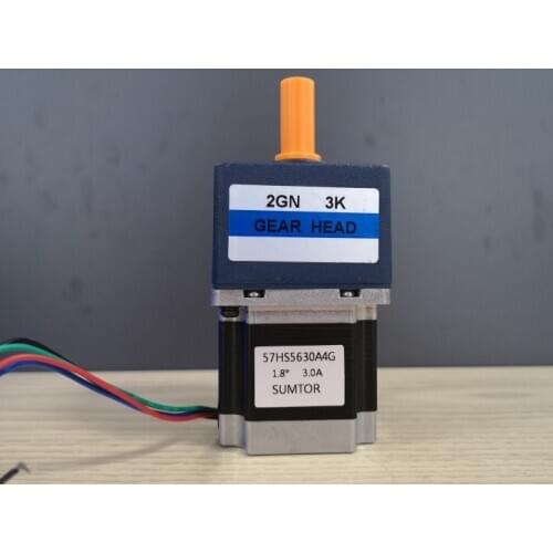 Ratio 3:1 or 5:1 or 10:1 NEMA 23 Geared Stepper Motor 57mm Gearbox Stepper Motor Length 56mm 1.1N.m 3A