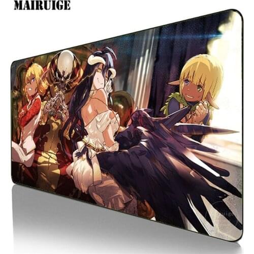 Anime Overlord albedo XXL Mouse pad HD Print Computer Gamer Locking Edge 40X90MM Mousepad Keyboard PC Mice Mats Pad for csgo
