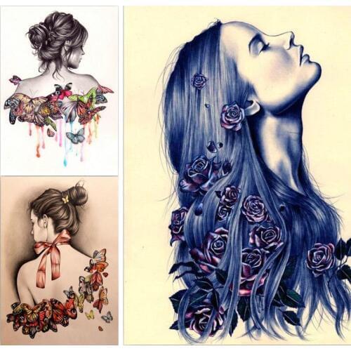 Full Square/Round Diamond 5D DIY Diamond Painting Butterfly Girl 3D Diamond Embroidery Cross Stitch Rhineston Mosaic Home Decor