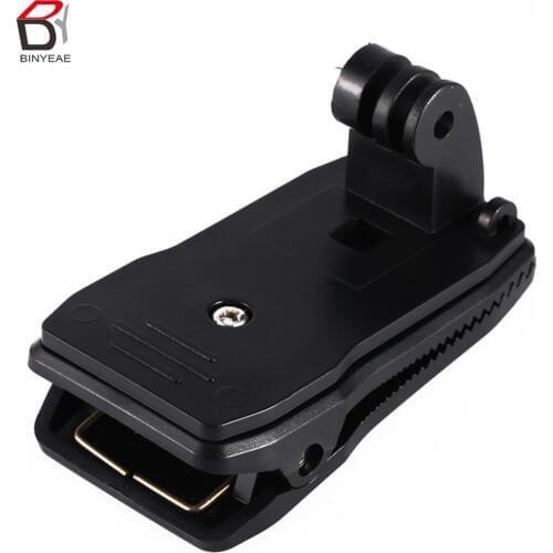 360 Degree Rotary Backpack Hat Clip Clamp Mount for Gopro Hero 5 3 4 Session SJCAM SJ4000 For Xiaomi Yi 4K Go Pro Accessory