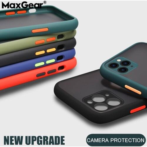 Luxury Shockproof Case For iPhone 11 Pro Max Camera Lens Protector Clear Matte Cover For iPhone 6 6S 7 8 Plus X XR XS Max Cases