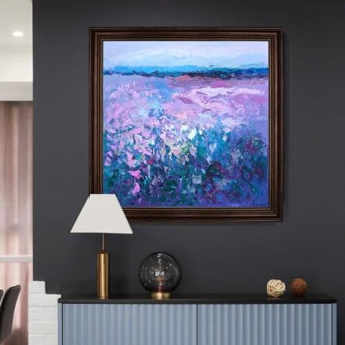 Hand-painted Oil Fields Of American Decorative Painting Modern Living Room Bedroom Mural Paintings Continental Entrance Landscap
