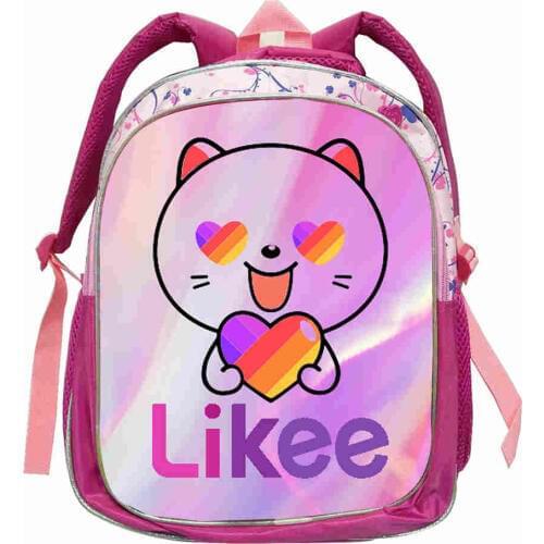 3D Russia Type "LIKEE 1 (Like Video)" Bag for Kids Rucksack Singers Zipper Backpack School Bags for Girls Bookbag Kindergarten
