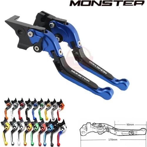 Motorcycle foldable and adjustable brake clutch lever for DUCATI Monster S4/S4R/900/1000 Multistrada 1000/1100 S2R 1000
