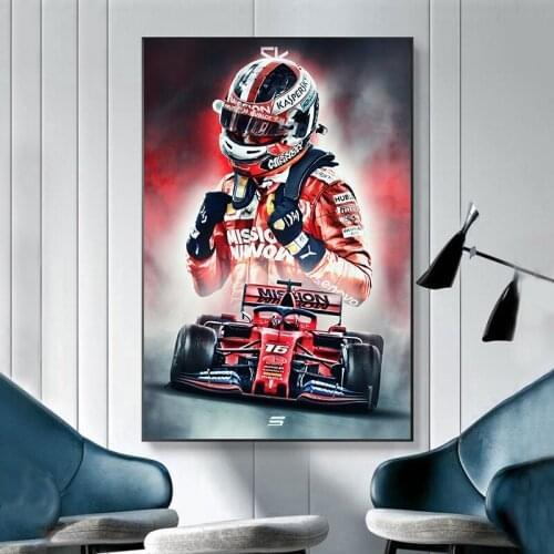Modern Art Red Racer Canvas Painting Poster Picture Wall Art Picture Posters and Prints Cuadros For Living Room Decor Home Decor