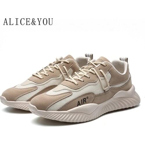 High-Quality Summer New Style Breathable Korean Style Trendy Mesh Sports Mens Shoes All-Match Casual Running 39-44