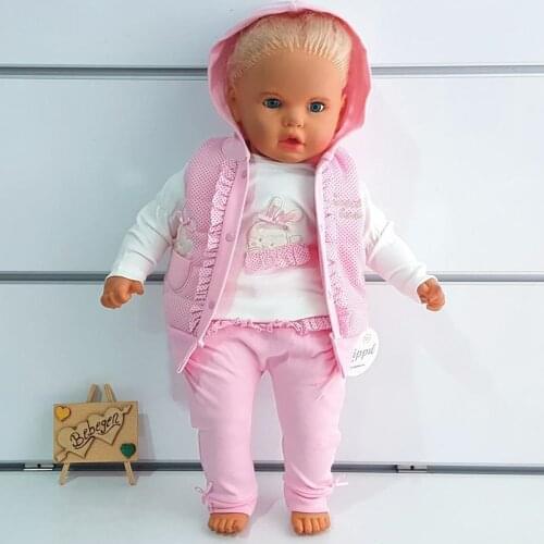 Vest 3'lü Girl Baby Suit