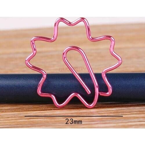100pcs Sakura Paper Clip Cartoon Paper Clip Plant Paper Clip Paper Clip