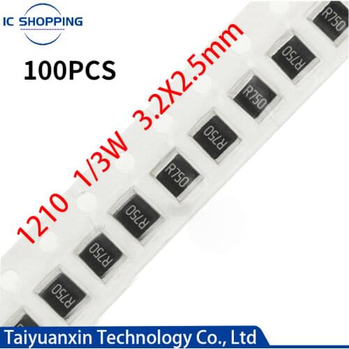 1210 SMD Resistor 0R-10M 0.1 1R 1.5 100 150 200 220 330 470 680 1K 2.2K 3k 4.7K 5.1K 5.6K 6.8K 10K 22K 33K 47K 100K 220K 1M Ohn