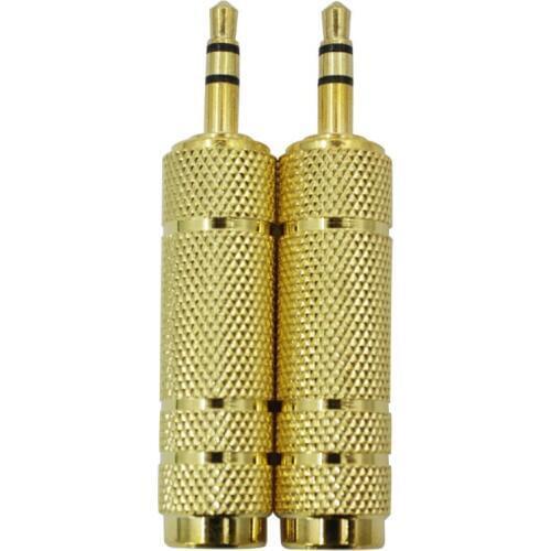 3.5 To 6.5 Audio Adapter Universal Adapter Microphone Adapter Music Instrument Accessories Two Pack F-39