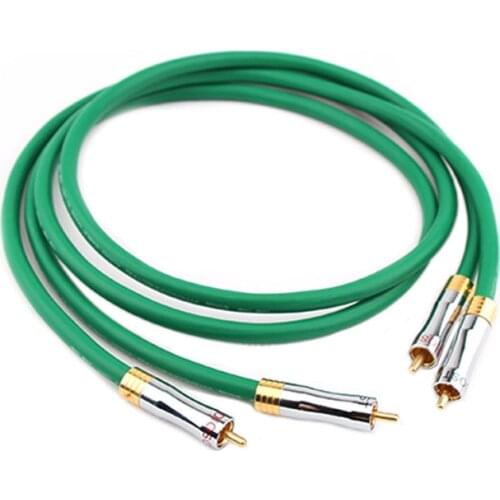 Hifi audio2328 99.998% Pure Copper HiFi Audio cable RCA interconnect cable Audiophile RCA TO RCA Audio Cable