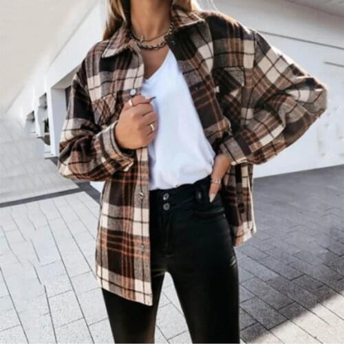 INMUMAX Women's Plaid Shirts