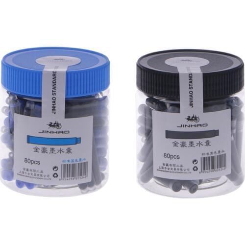 Blue Black Ink Cartridges For Fountain Pen Refillable Bag Standard 2.6mm