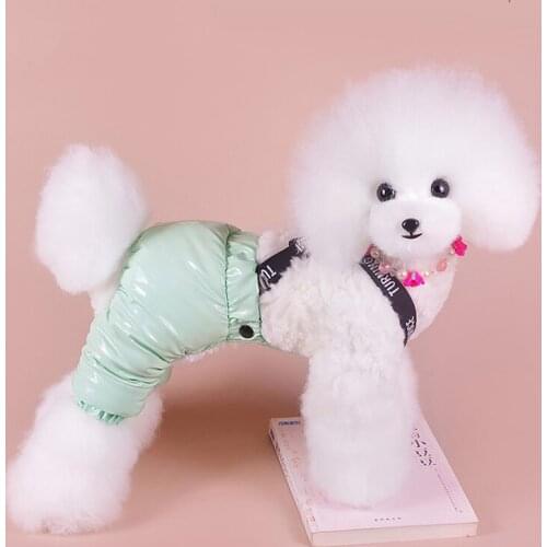 Newest Adjustable Puppy Medium Dog Overalls Rompers Winter Warm Pet Jumpsuit for Small Dogs Shih Tzu Terrier Pants pijama perro