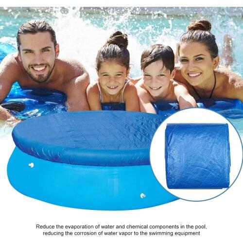 Round Swimming Pool Cover Protector Blue Dustproof clean Cover Outdoor Garden Swimming Pool Accessories PE insulation Film