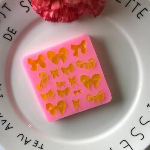 Bow Silicone Mold Mobile Phone Epoxy Mold Decoration DIY Mould XGY-59