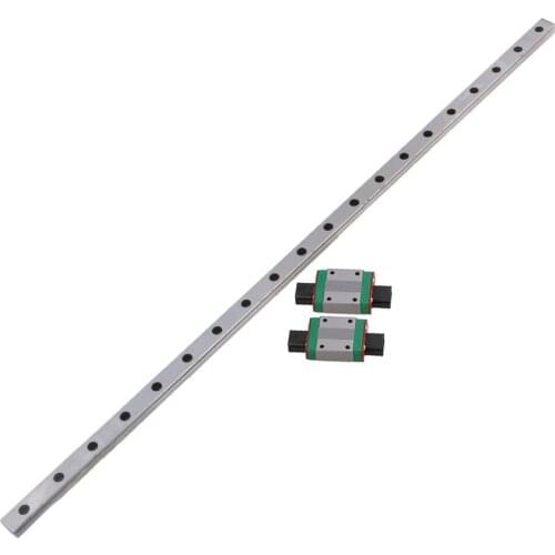 MGN12 500mm Linear Sliding Guideway Rail with Bearing Steel Mini Rail Block Precision Measurement Set of 3