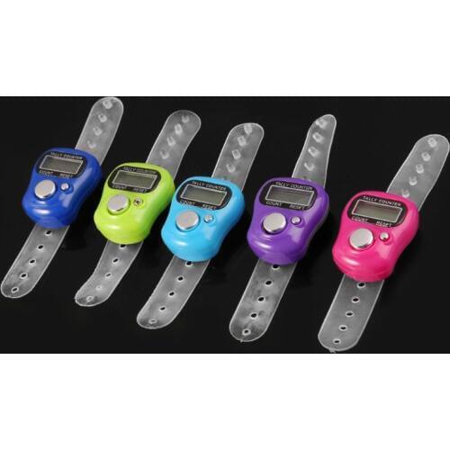 Mini Stitch Marker And Row Finger Counter LCD Electronic Digital Tally Counter For Sewing Knitting Weave Tool Finger Counter