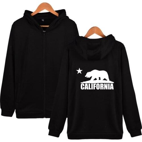 CALIFORNIA Sweatshirt Hoodies Fashion Long Sleeve Graphic Unisex Female Hoodie Sweatshirts Tumblr Plus Size Jacket Clothes