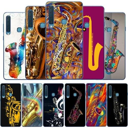 Musical instrument saxophone TPU Soft Phone Case For Samsung Galaxy A3 A5 A7 2016 2017 A6 A7 A8 A9 2018 A80 A70 A50 A40 A20 A10