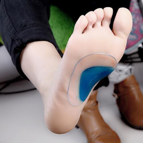 New Orthotic Insole Corrector Arch Pain Support Gel Inserts Pads Foot Care Shoes Anti Slip Silicone Insoles