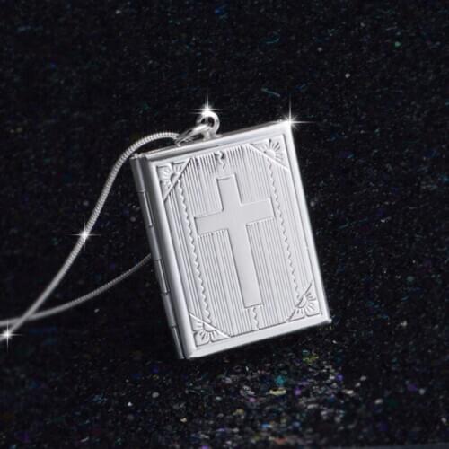 Top Quality Square Photo Memory Frame Pendant Necklace Women Wedding Engagement Best Gifts Chain Neck Jewellery Drop Shipping