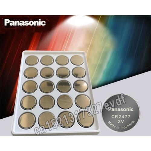Panasonic Original 10PCS/LOT CR2477 3V High Performance High Temperature Resistant Button Coin Battery Cell Batteries