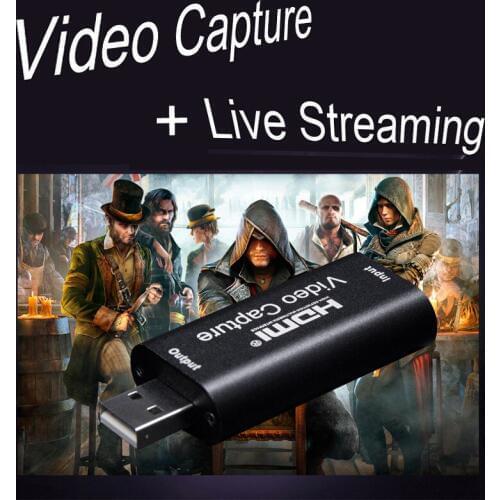Mini 4K 30 INPUT 1080P 30 Capture USB 2.0 HD Video Capture Card HDMI Phone Computer Game Recording Box Live Streaming Broadcast
