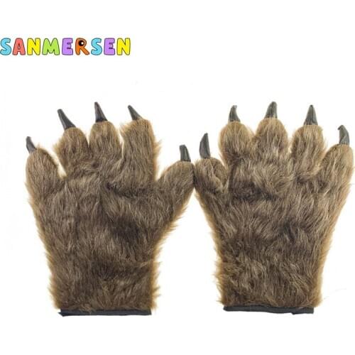 Halloween Bear Gloves Animal Gloves Paw Role Playing Accessories Cute Cat Kitten Paw Claw Warm Gloves Childrens Birthday Gifts